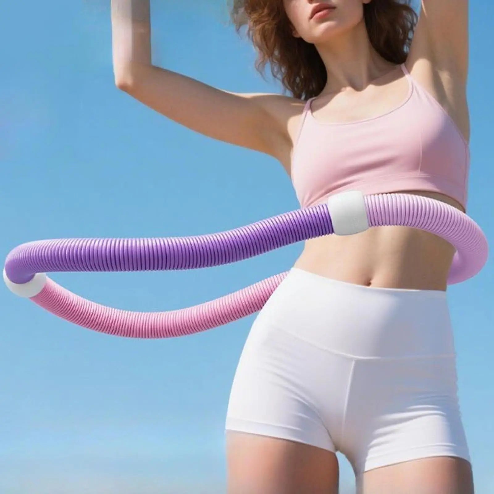 Weighted Fitness Hoop Sports Entertainment Fitness Circle Beginners Abs Abdomen Equipment Accessories for Home Men Women