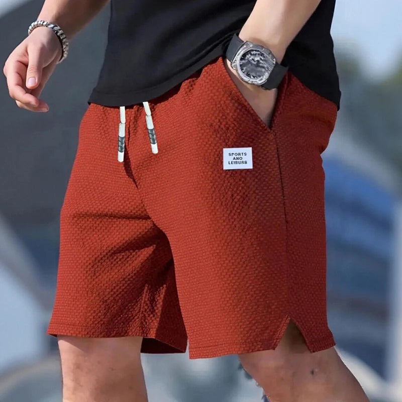 Men's Shorts, Men's Casual Pants, Men's Beach Shorts, Men's Sports Shorts, New Fashionable Textured Fabric, Breathable Pants, Suitable for Daily Casual Wear and Sports