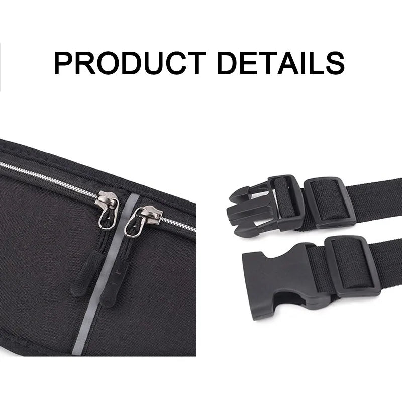 New Sports Fanny Pack Travel Function Belt Outdoor Running Bag Waist Belt Waist Bag Pouch Travel Anti-theft Fanny Pack GNYB03