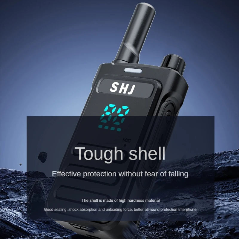 SHJ FRS Walkie Talkies H28Y Long Range Walkie Talkie for Adults with Earpiece Mic Rechargeable 2-Way Radios Handheld Two-Way Rad