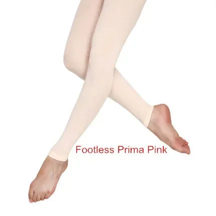 Adult Women Kids Footed Pantyhose for Dancing Elastic Waist Yoga Footless Tight Girls Stirrup Convertible Dance Ballet Tights