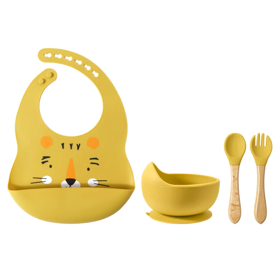 Baby Items With Free Shipping Silicone Baby Cups Bowls Bibs Suction Dishes Utensils Sets 100% Food Grade Silicone Baby Stuff