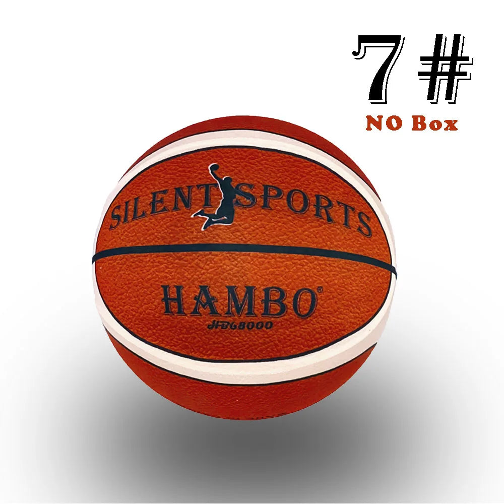 Silent Basketball Size 7#(29.5")6#/5# Dribbling Indoor Grooved Airless Foam Basketball Quiet Dribbling Training Silent Ball Gift