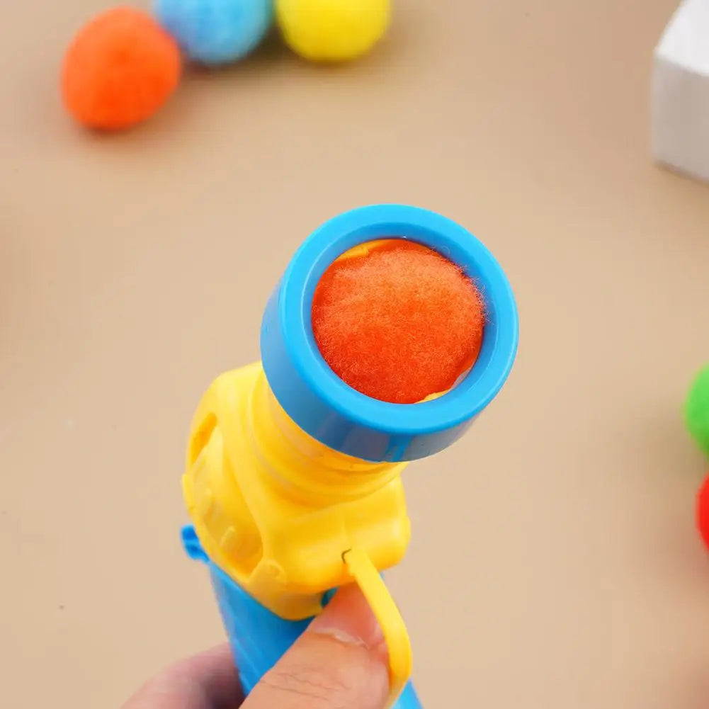 Cat Interactive Toys Plush Ball Shooting Gun Cat Creative Toys Stretch Plush Ball Toys Cats Self Play Games Pet Supplies