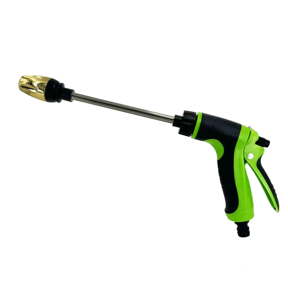 High Pressure Long Pole Car Wash Water Gun, Household Car Wash Tool, Metal Extension Pole, Rubber Coating, Gardening Tool