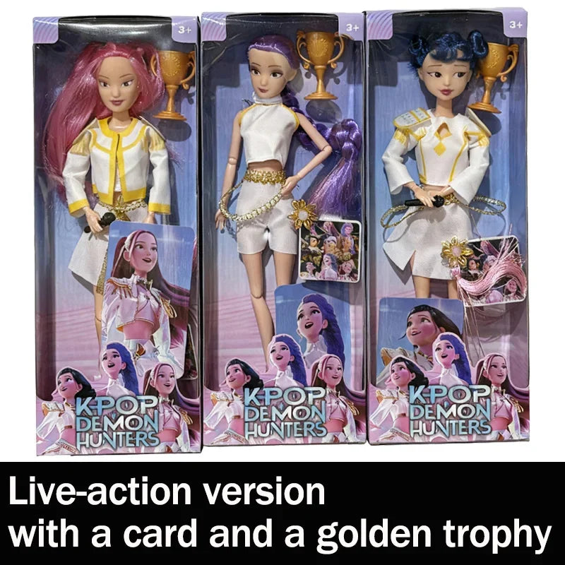 2025 HOT Anime Demon Hunters Doll Toys Rumi Mira Zoey Beautiful Princess Baby Girl Dolls Surprise Birthday Gifts for Girls