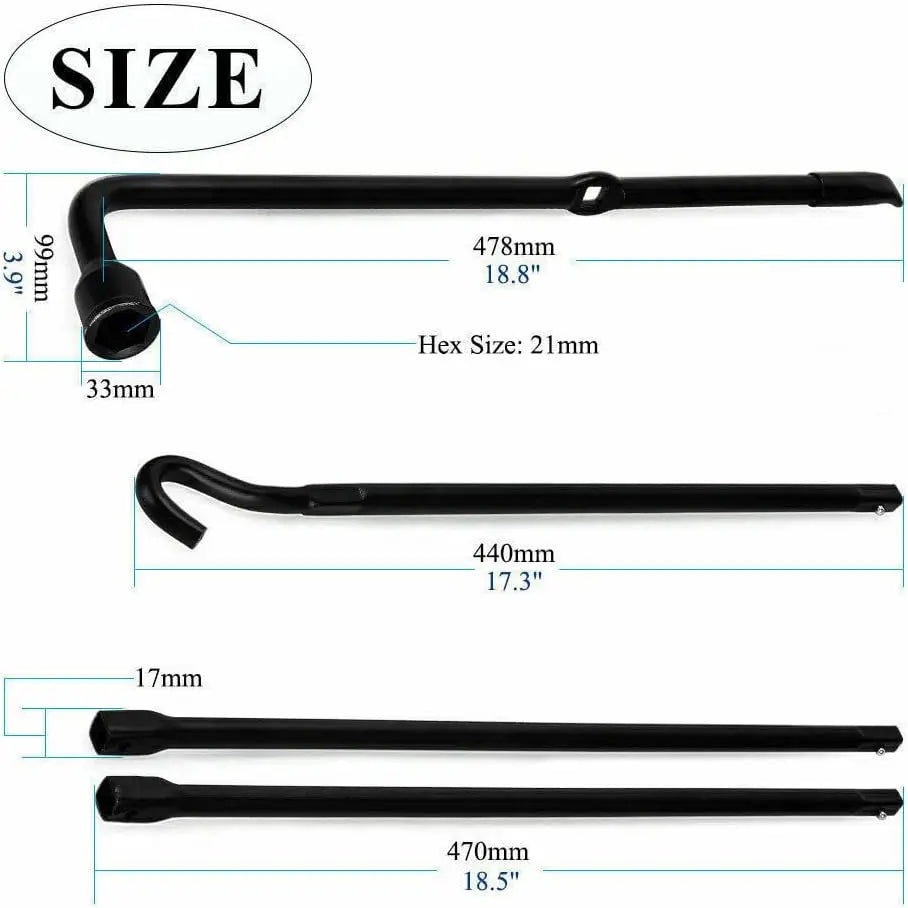 DayPlus Spare Tire Tool Kit and 2 Ton Scissor Jack for Ford F150 2004 to 2014 OEM Exension Nut Lug Wheel Wrench Repair Handle