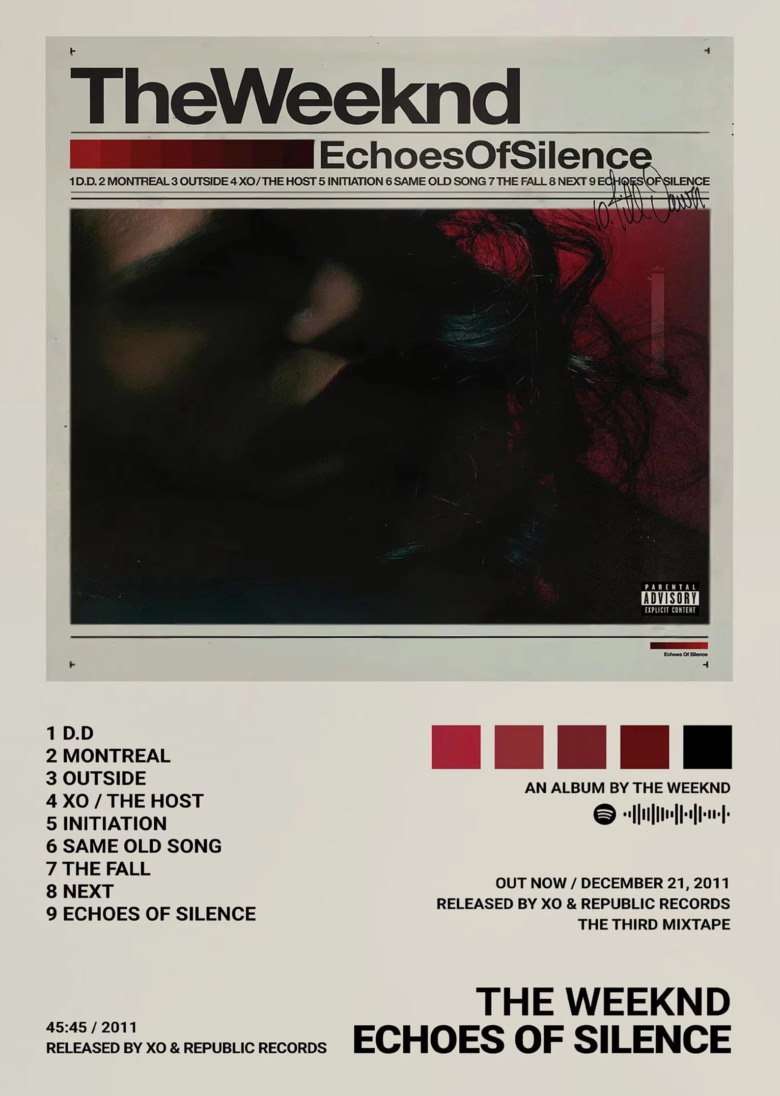 Music Album Star The Weeknd Hip Hop Posters Prints Canvas Painting Singer Wall Art Picture for Living Room Home Decoration Gift