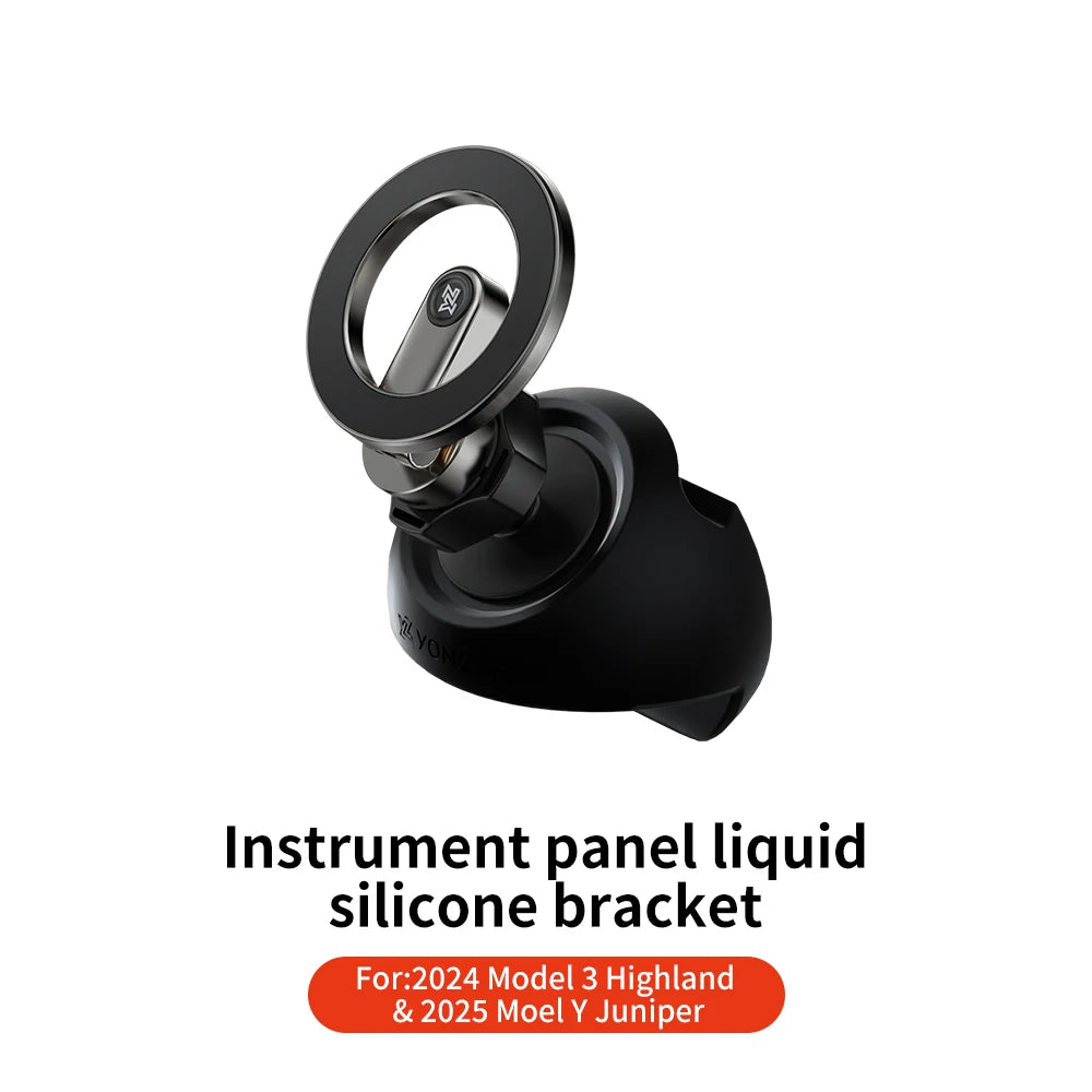YZ For Tesla Magnetic Car Phone Holder 2025 Model 3 Y Highland Juniper Air Vent Mount Car Bracket Stand 360 Degree Rotatable