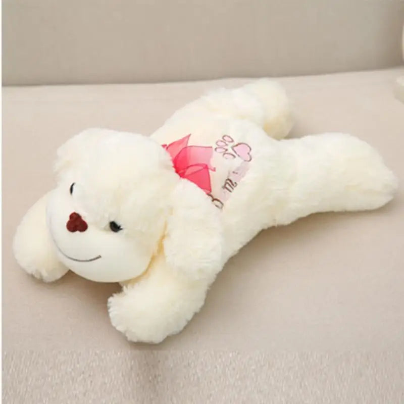 Dog Plush Doll Soft Huggable Doll Cute Dog Plush Toy Sleeping Companion Playful Doll For Kids Adults Dog Lover