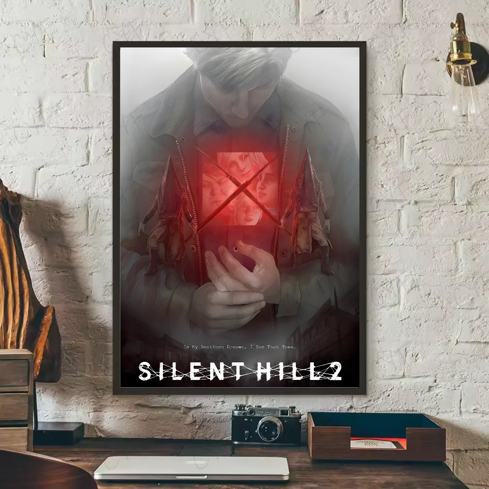 Hot Classic Silent Hill 3 Game anime Poster HD art sticky wall waterproof home living room bedroom bar aesthetic decoration