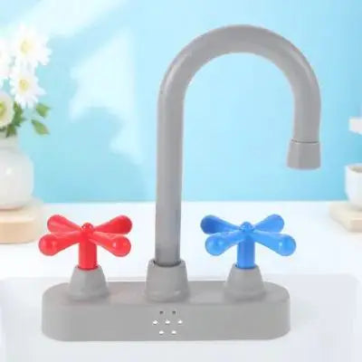 Realistic Kitchen For Kids Safe Portable Pretend Play Sink Accessories High Simulation Design Children'S Kitchen Faucet Set