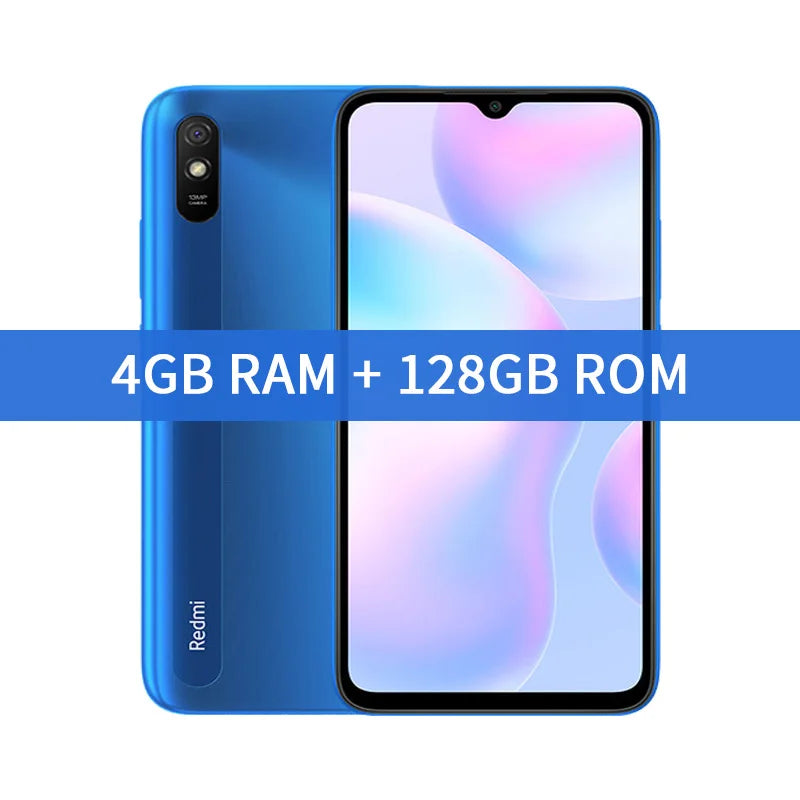 Smartphone Xiaomi Redmi 9A Global Rom 64GB/128GB 5000mAh 6.53 inch Cellphone MTK Helio G25 Octa Core 13MP Smart phone CN Version