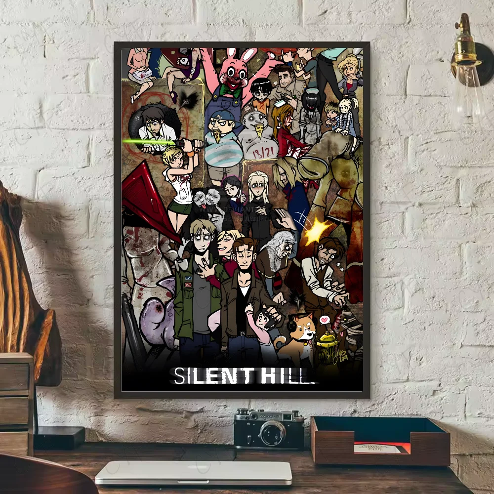 Hot Classic Silent Hill 3 Game anime Poster HD art sticky wall waterproof home living room bedroom bar aesthetic decoration