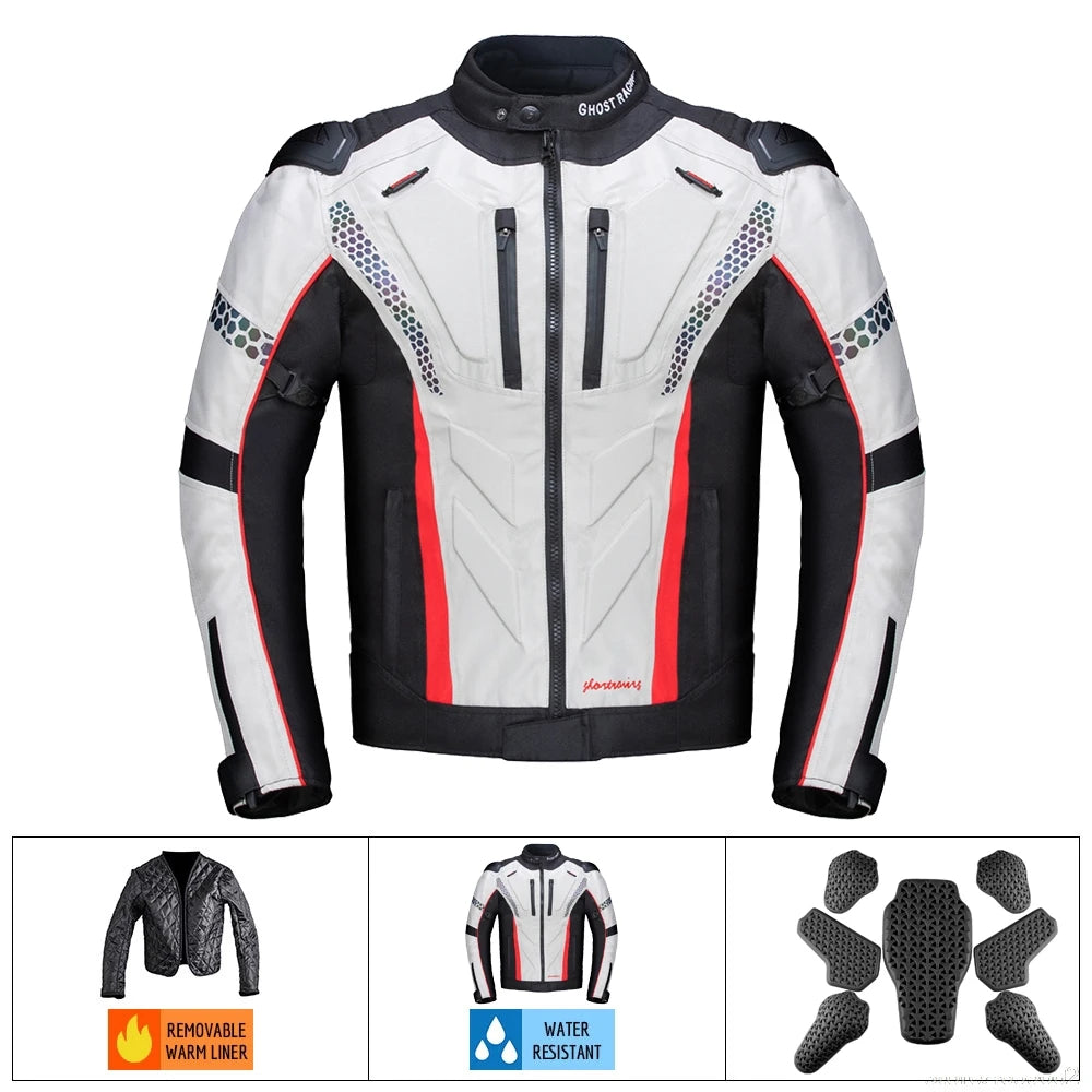 Winter Windproof Motorcycle Pants Anti-Fall Motorcycle Protection Equipment Waterproof Motocross Pant Reflective Biker Pants