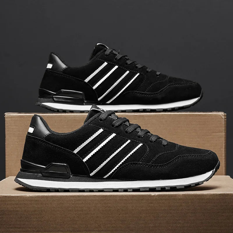 2025 New High Quality Men's Sneakers Leather Casual Shoes Autumn Breathable Men Shoes Male Flat Shoe Men's Casual Shoes