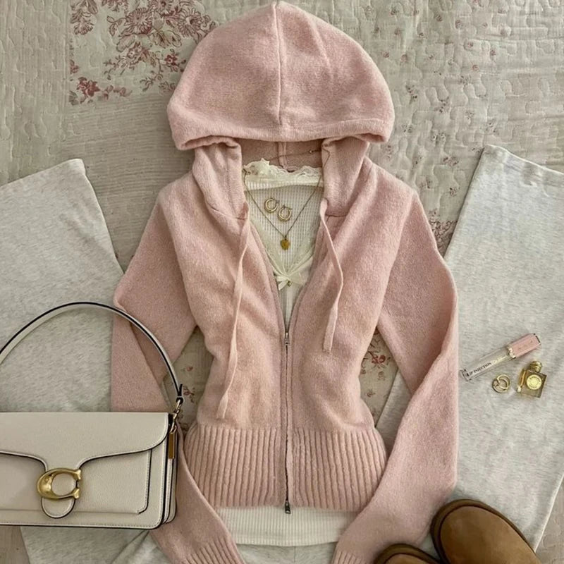 Black Swan Graphic Print Women Sweet Cute Turtleneck Knitted Sweater Y2K Style Winter Harajuku High Street Casual Warm Pullover