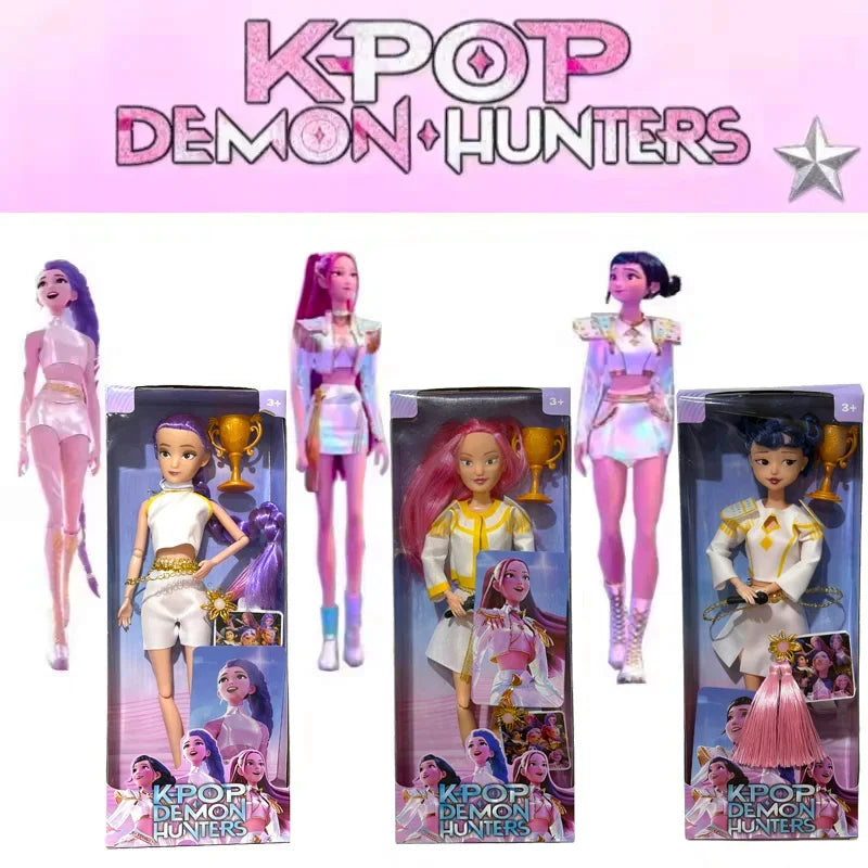2025 HOT Anime Demon Hunters Doll Toys Rumi Mira Zoey Beautiful Princess Baby Girl Dolls Surprise Birthday Gifts for Girls