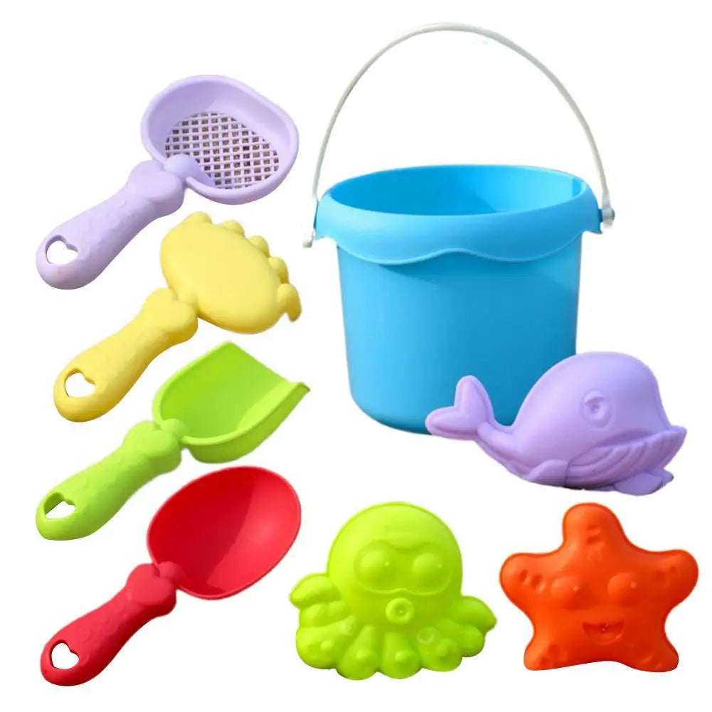 Children's Beach Toy Set, ATV, Sand Digging and Water Toy, Beach Bucket, Hourglass, Shovel, Beach Sand Play Tool Beach Toy
