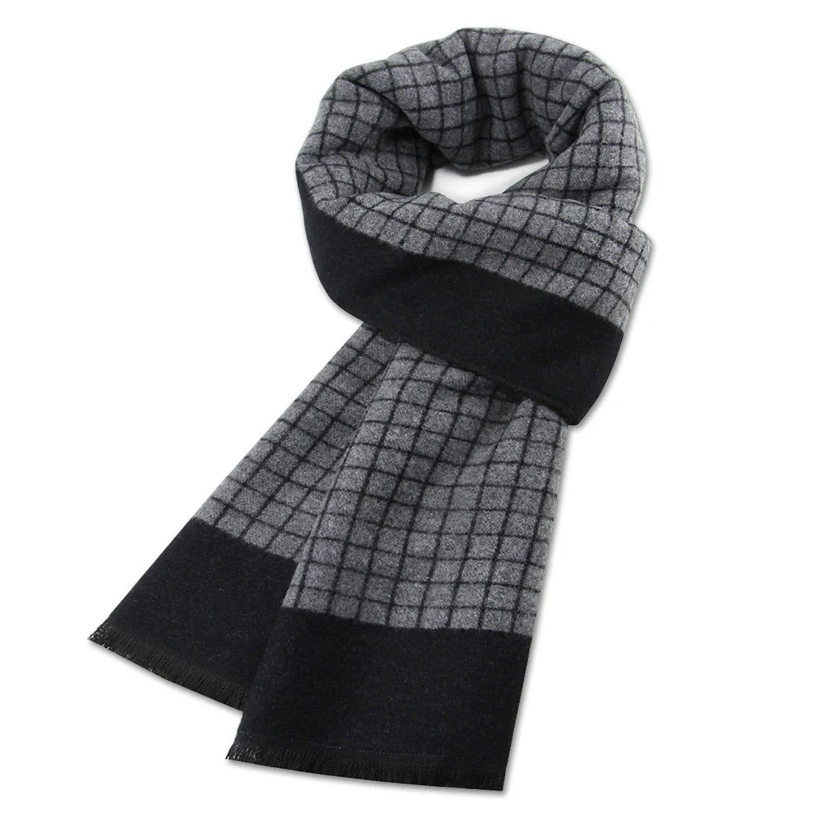 Luxury Men Scarf Winter Warm Neck Scarf For Men Scarves Casual Plaid Male Long Shawl Fashion Outdoor Shawls Man Muffler Gift