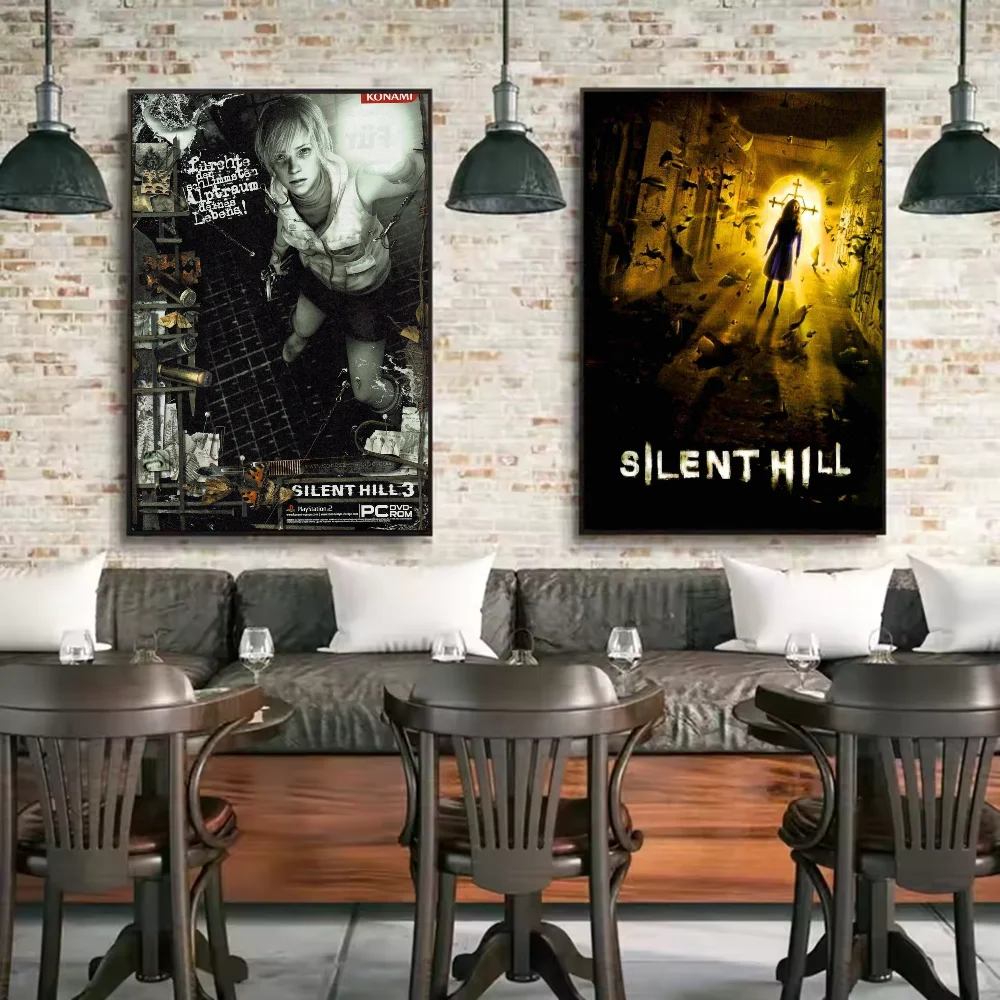 Hot Classic Silent Hill 3 Game anime Poster HD art sticky wall waterproof home living room bedroom bar aesthetic decoration