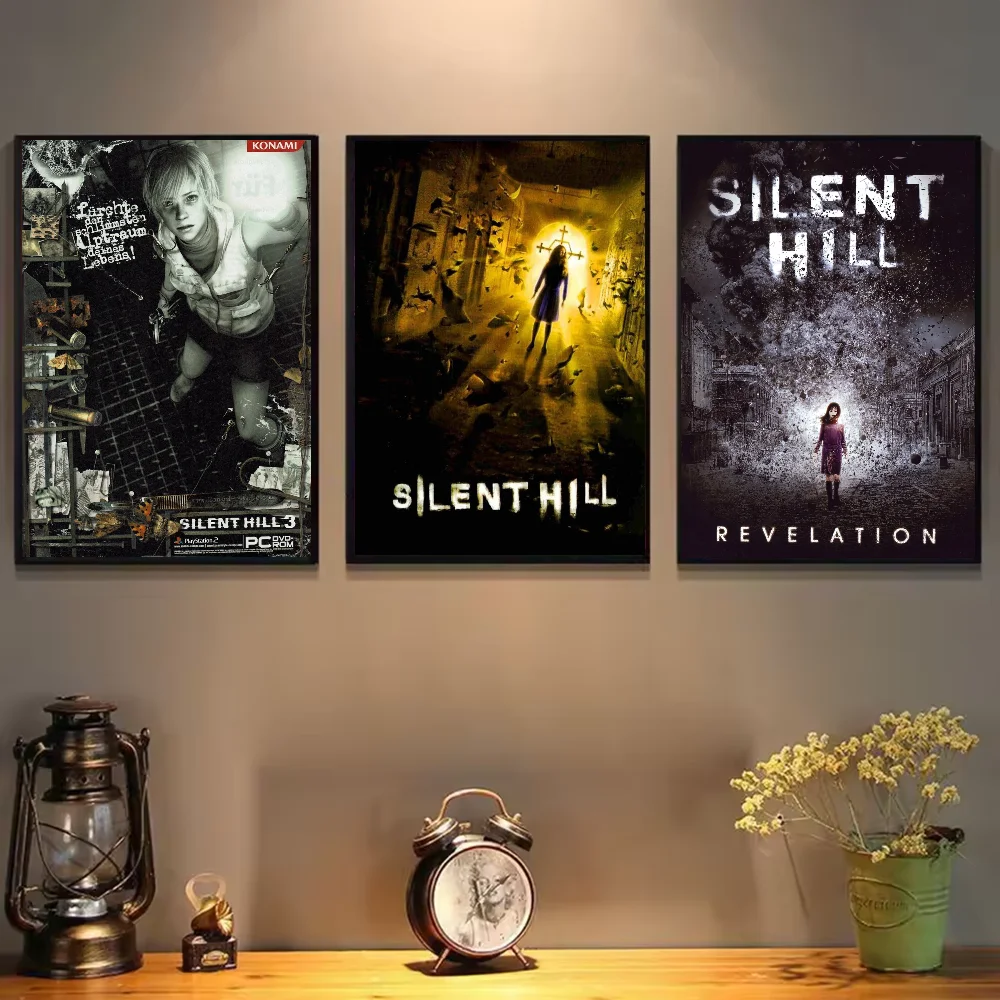 Hot Classic Silent Hill 3 Game anime Poster HD art sticky wall waterproof home living room bedroom bar aesthetic decoration