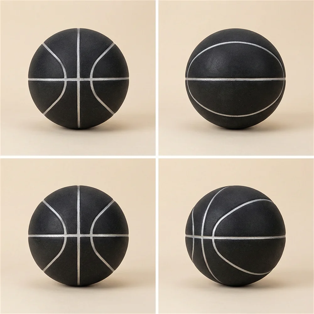 Silent Basketball New Black Size 7 Ball No Noise Indoor Bounce Training Basketball for Kid Playing at Home Boys Birthday Gift