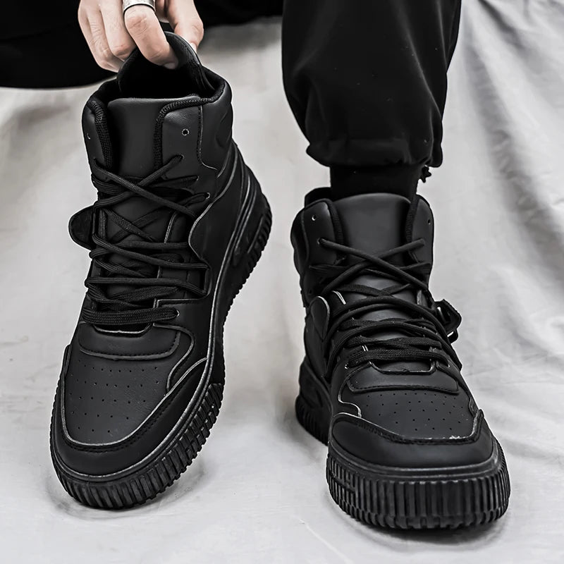 New Fashion Men's Sneakers Soft Comfortable Non Slip Wear Resistant Sole Daily Casual Men Shoes Preppy Winter Skate Ankle Boots