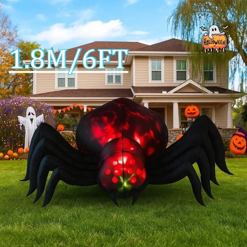 6FT Outdoor Holiday Decorations Inflatable Model Halloween Shadowstalker Garden Party Built-in LED Lights Up Ghost for Yard Lawn