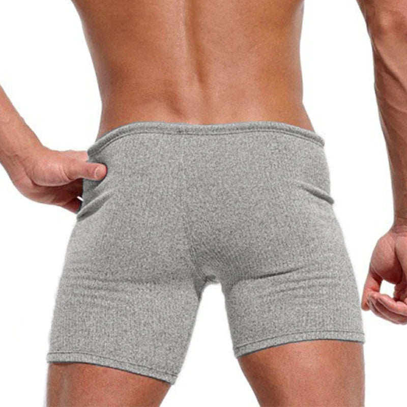 Summer Men's Shorts Casual Breathable Drawstring Shorts Solid-color Swimsuits Running And Sports Shorts Surfing Beach Vacation